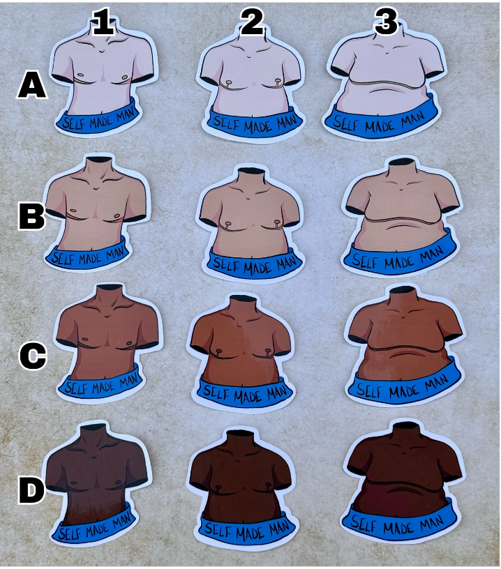Self Made Man Stickers