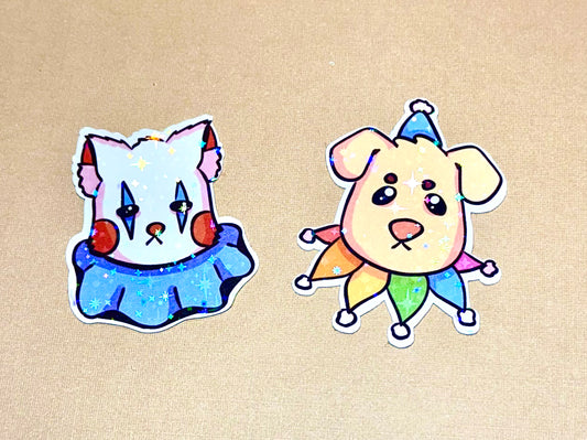 Clown Animal Stickers