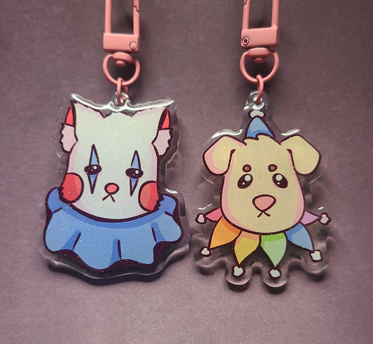 Clown Animal Acrylic Keychains