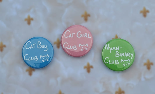 Cat Club Buttons